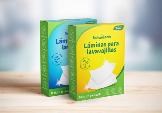 Paquete: Láminas de detergente para lavavajillas y ropa